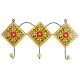 Yellow Forest Green Leaf Tiles Hooks
